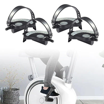 Exercise Bike Pedals w/ Straps Home Gym Fitness Bike Stationary